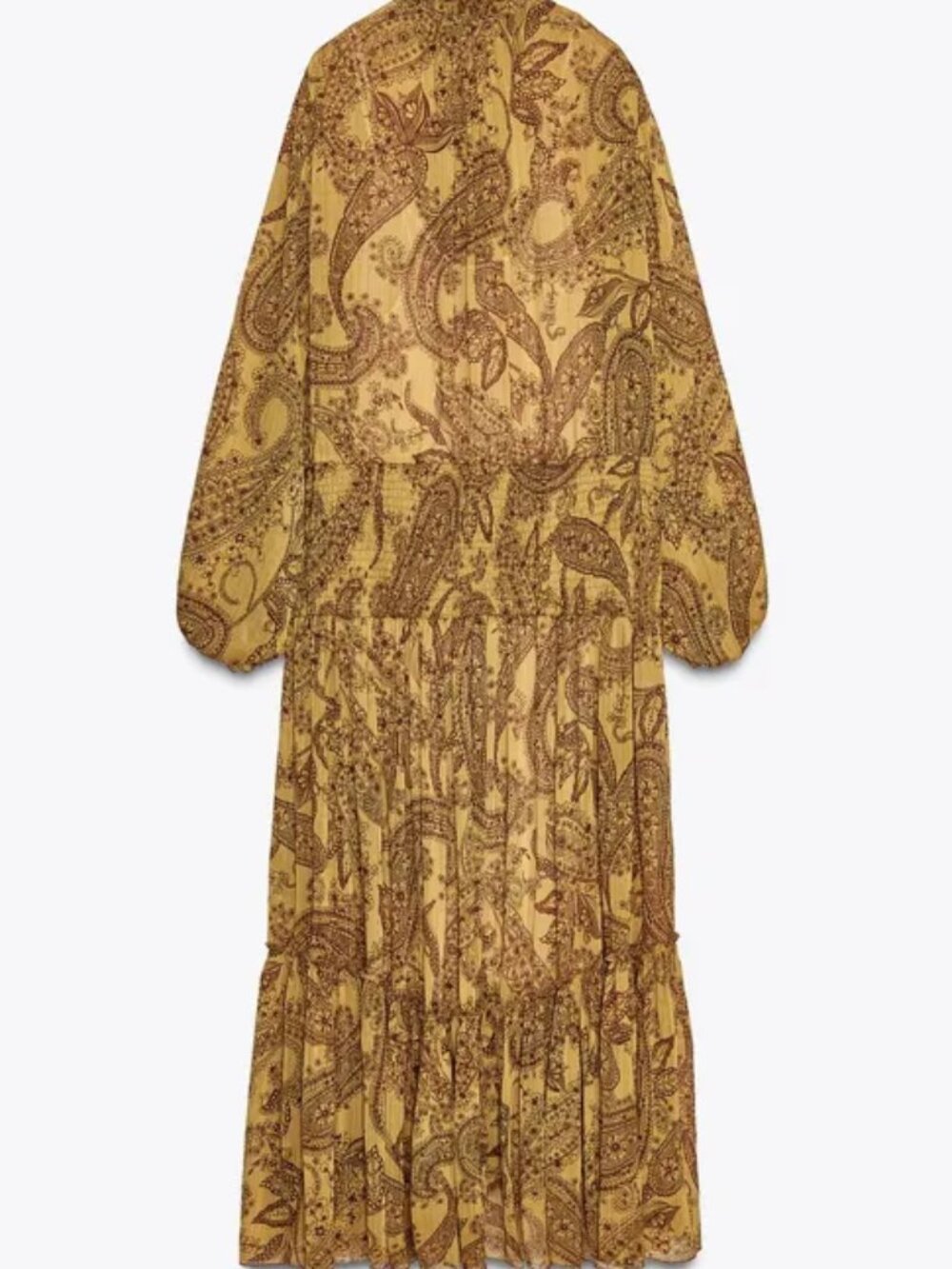 ZARA Long Sleeve Paisley Dress ZW Collection Size M $179 NWT * See description - Picture 15 of 15